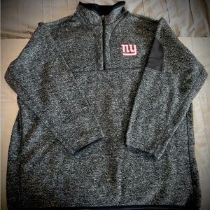 NFL / NY GIANTS / 1/4 Zip / Mens / 4XL / Pullover / Football / Fleece / Jacket